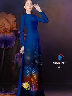 Vải Áo Dài Hoa In 3D AD YDAD299 22